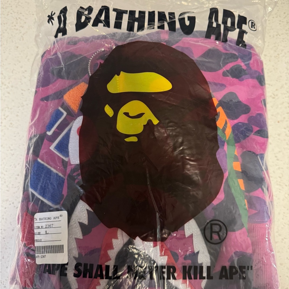 Bape Pink and Purple Lightweight Jacket